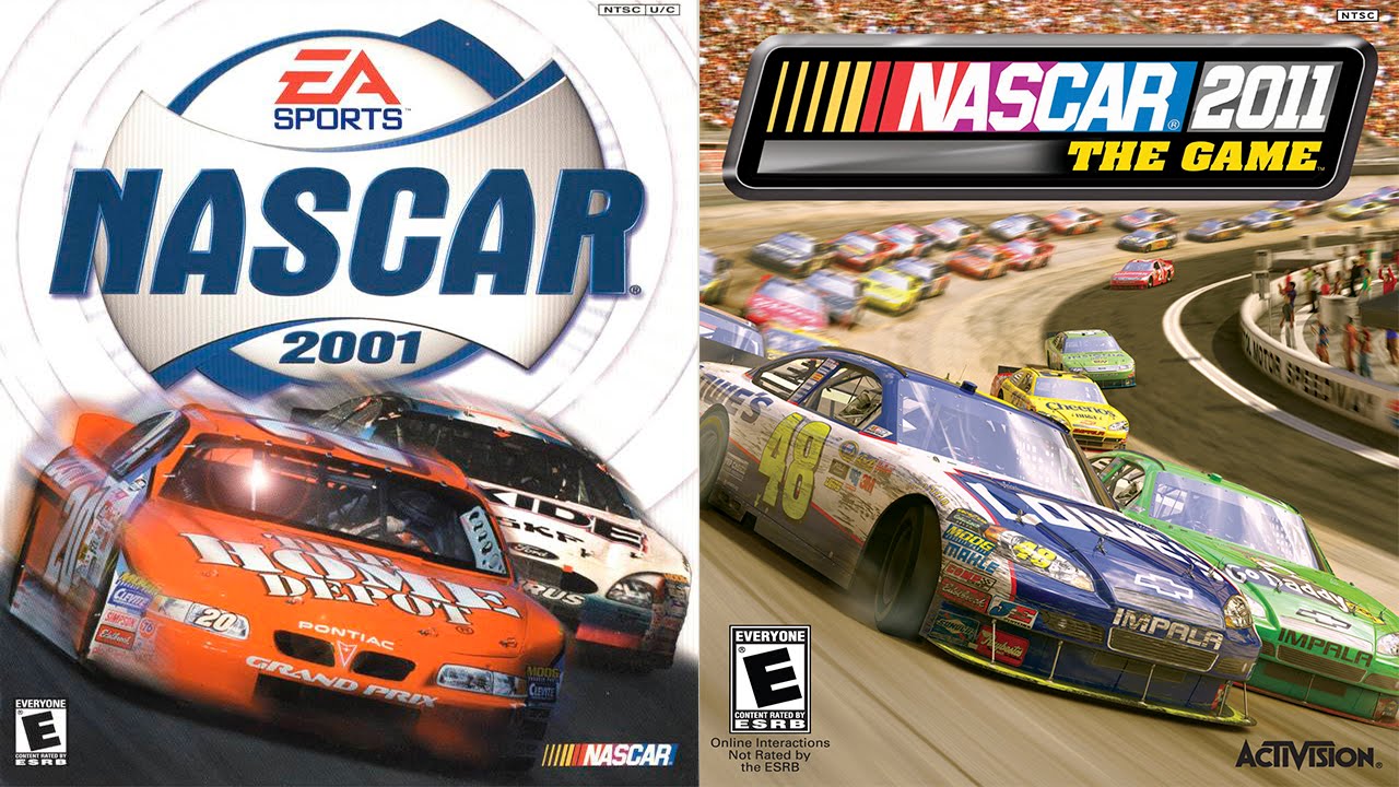 NASCAR 2001 vs NASCAR 2011 The Game