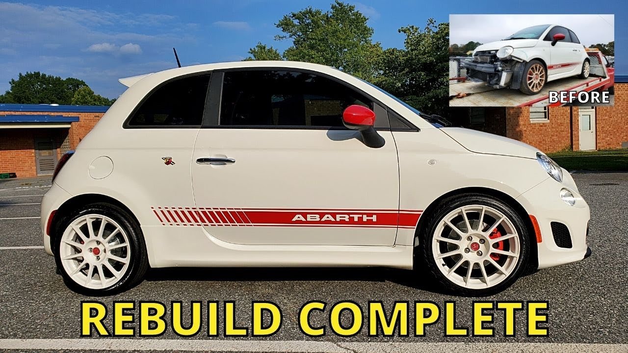 Восстановление завершено - последние штрихи проекта восстановления Fiat 500 Abarth 2013 года выпуска
