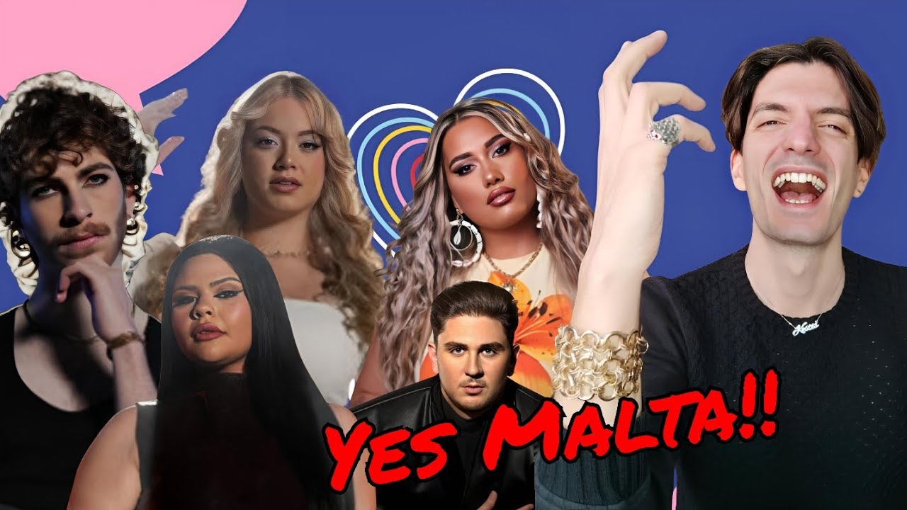 Reacting to ALL SONGS of MESC 2025 | Malta Eurovision 2025