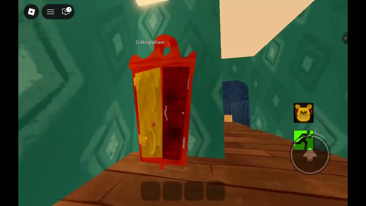 jugando escape the from fast Fred bear en roblox 