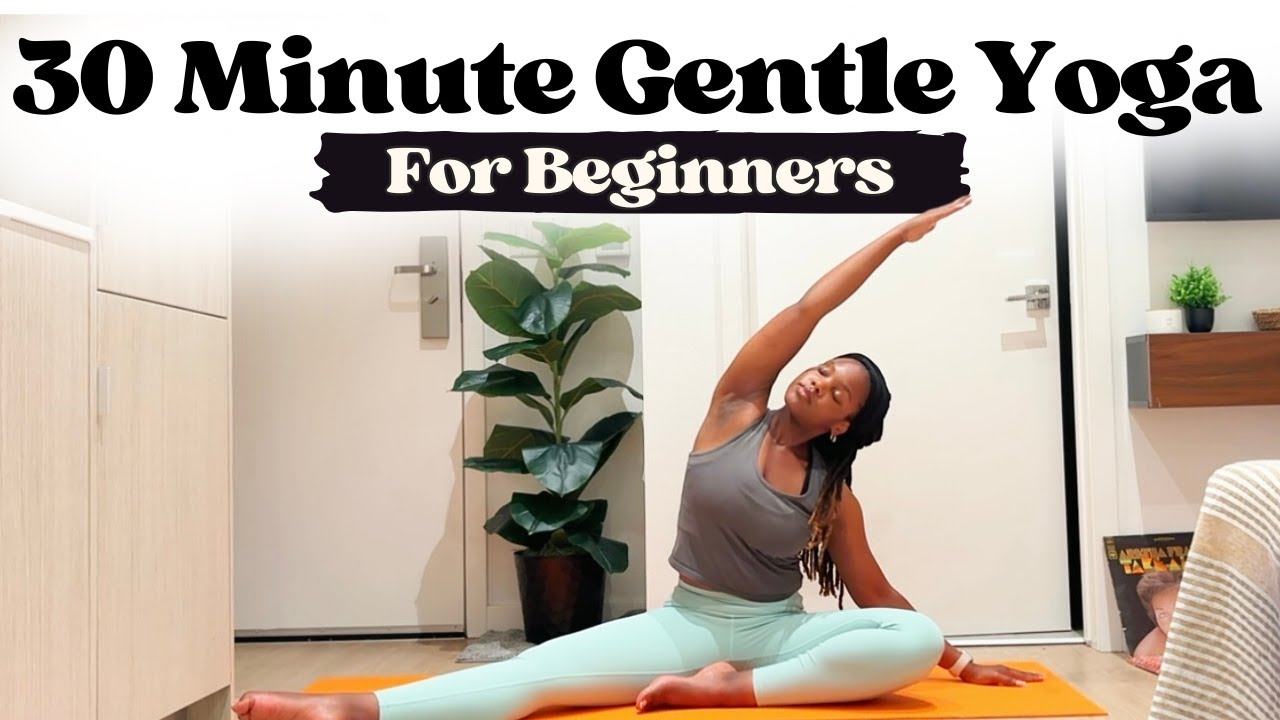 30 Min Gentle Yoga Flow for Beginners | Black Woman Yoga Instructor 