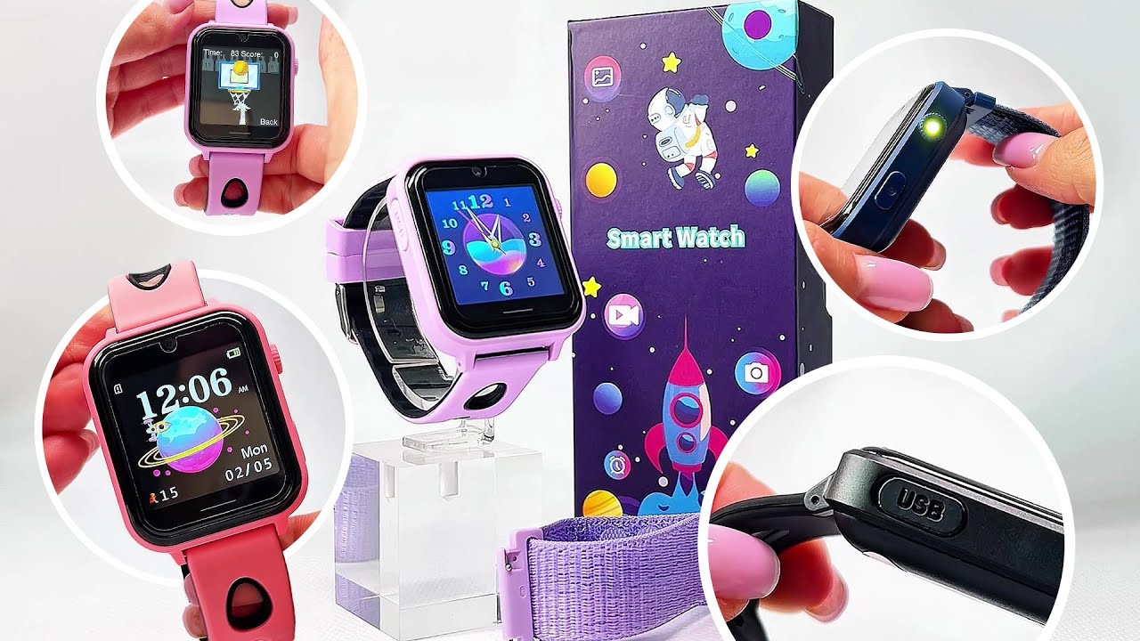 👧👦 Smartwatch dla dzieci JG8s | Mini Telefon z kartą SIM, Gry, Aparat, Latarka!