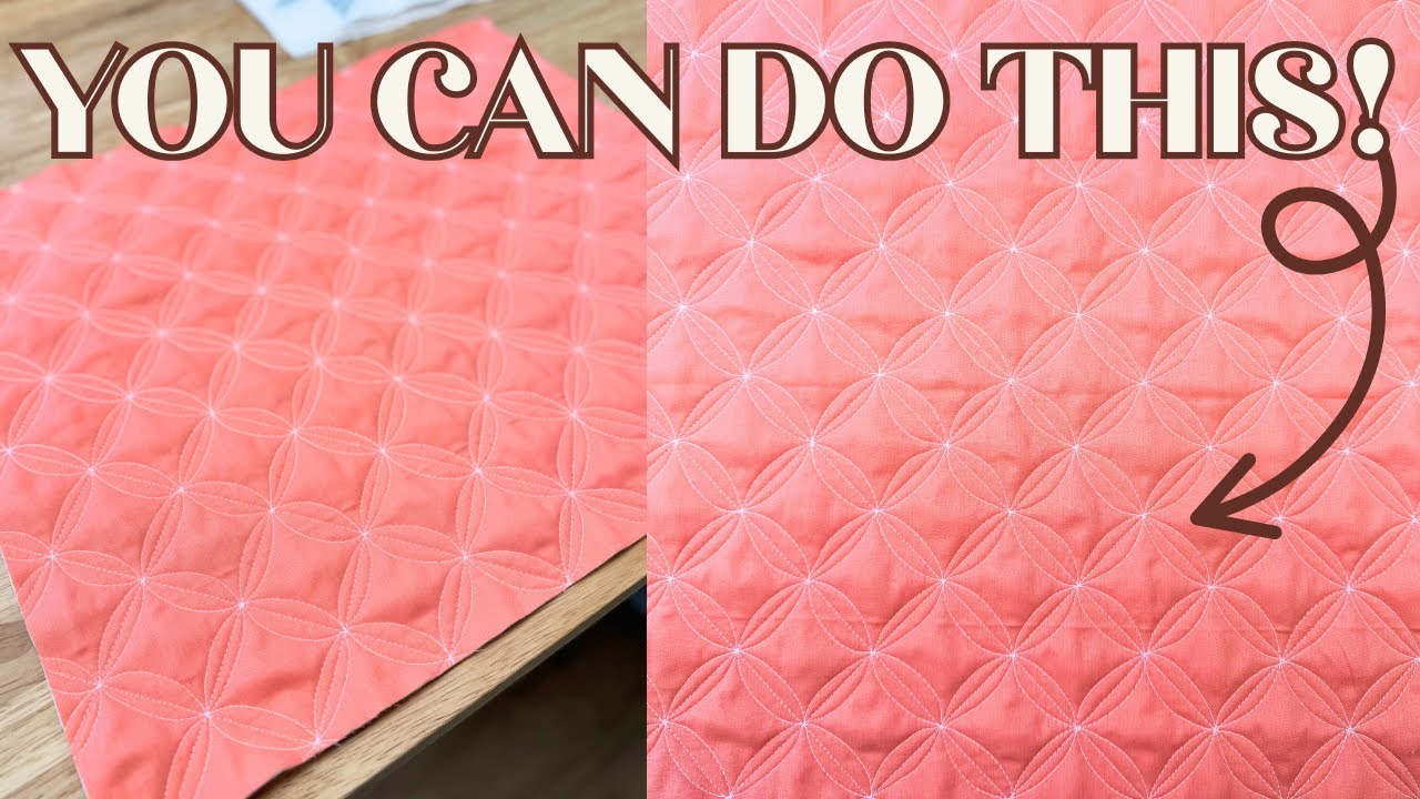 SHOCKINGLY Easy Free Motion Quilting Tutorial! Domestic Sewing Machine Approved!