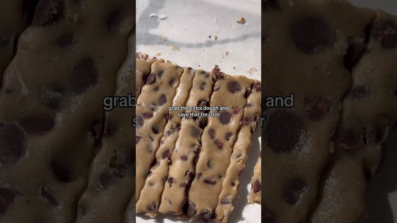 How to make cookie fries 101 🍪🍟 #choclatechipcookies