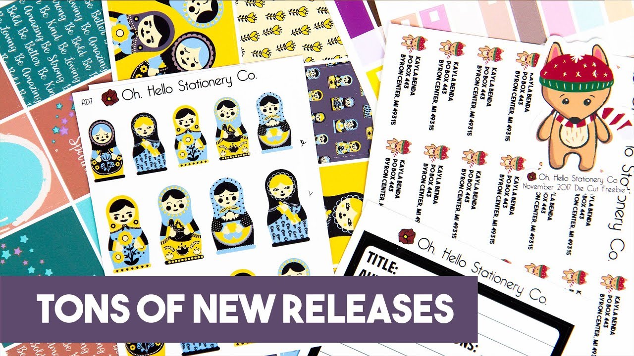 Oh, Hello Stationery New Releases | January Colors, Nesting Dolls, Custom Return Labels