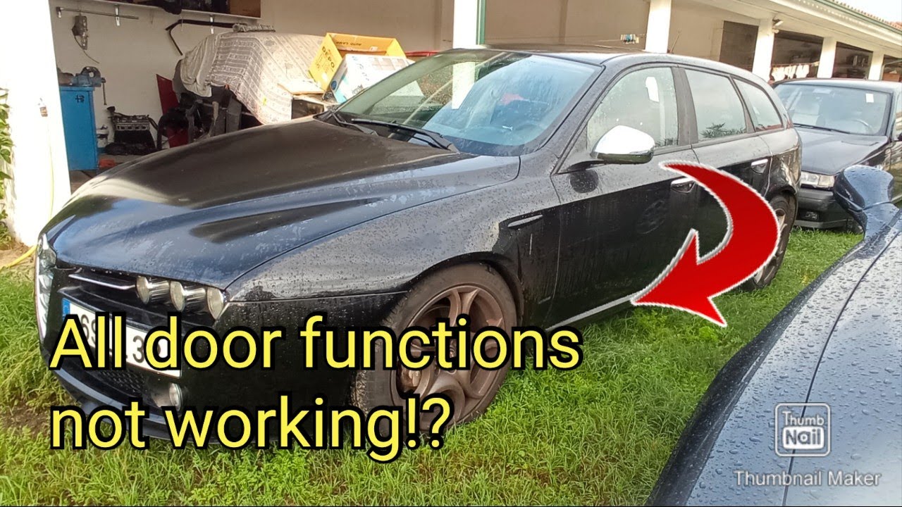 Door Windows Don't Work, Alfa Romeo 159 All Years and Versions. Troubleshooting and Final Solution
