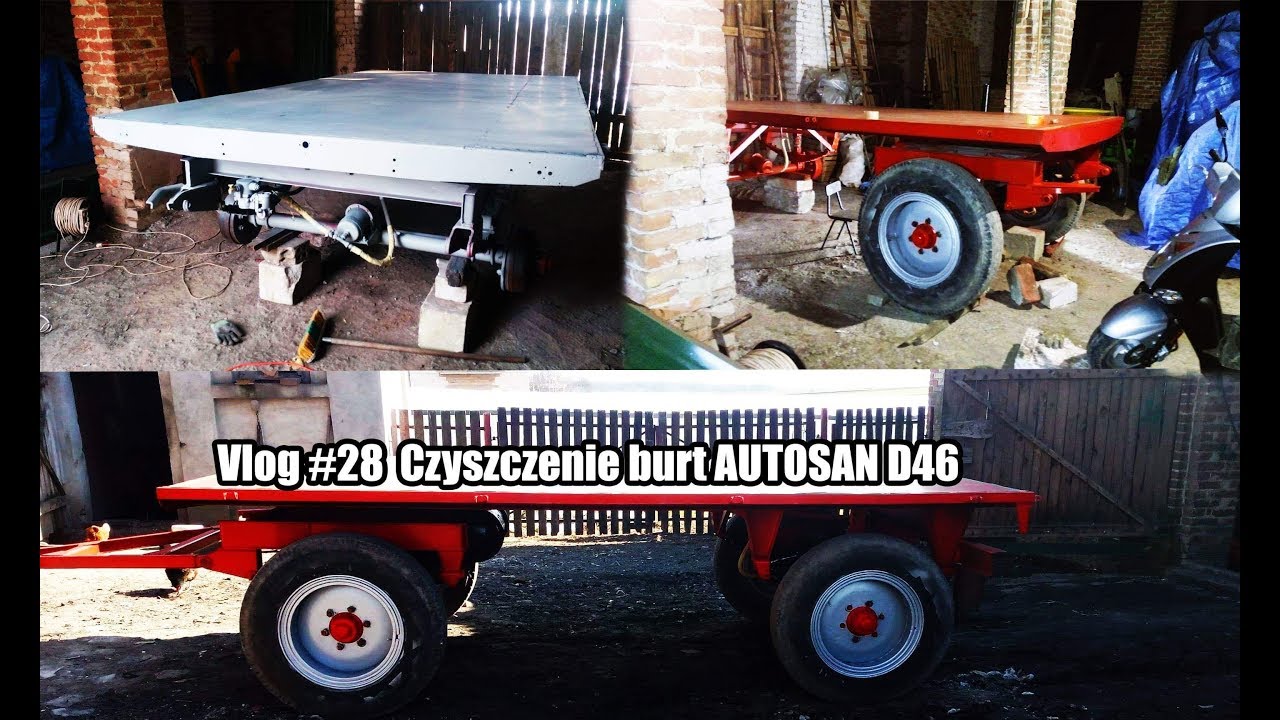 Vlog#6  - Czyszczenie burt od przyczepy Autosan d46