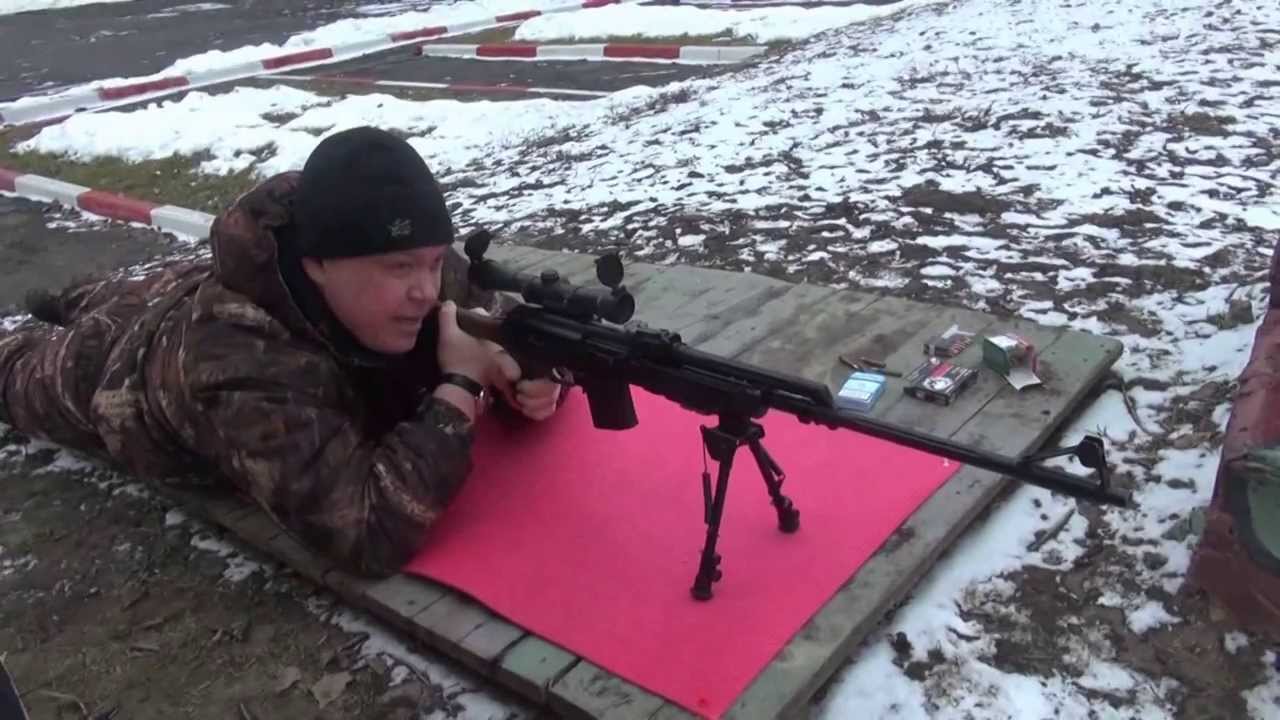 Карабин Вепрь СОК 97 (Вепрь 223). Стреляем на 200 метров / Сarbine Vepr 223. Shooting at 200 meters