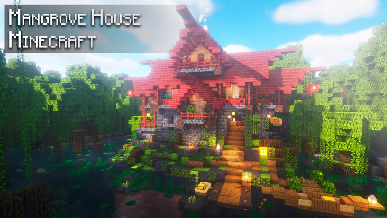 Minecraft 1.19: How to build a Mangrove Swamp House | Tutorial