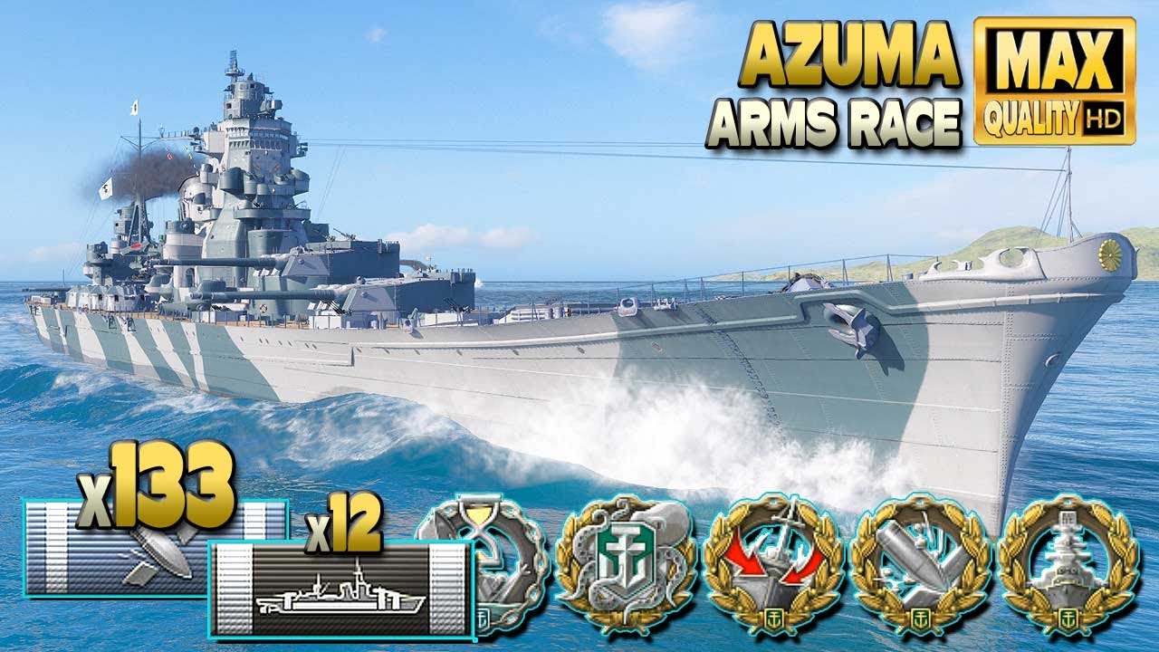 Krążownik Azuma: Nie boi się super okręt&oacute;w &ndash; World of Warships