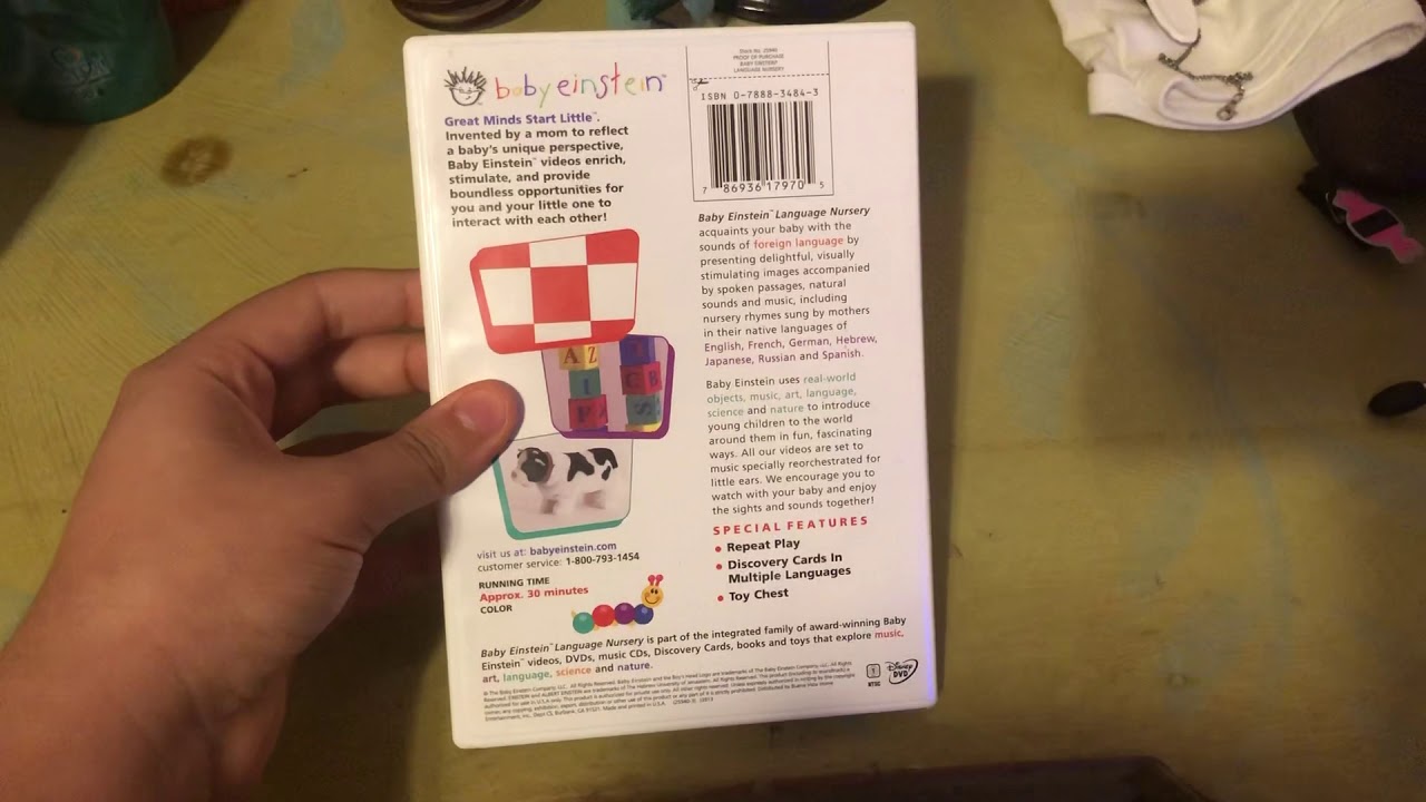 Opening To Baby Einstein: Language Nursery 2003 DVD