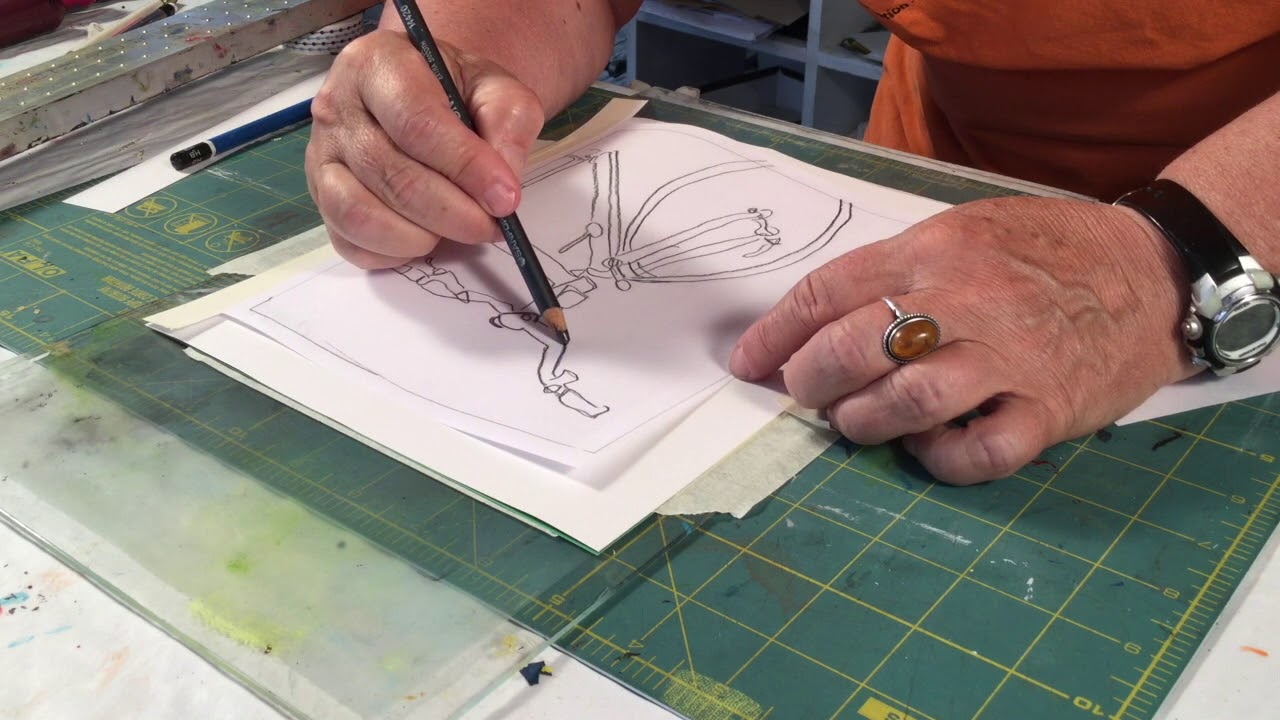 What is a trace monoprint?