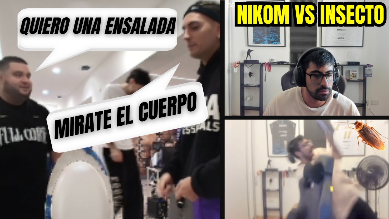 COSCU: MIRATE UN POCO BALDU y NIKOM ES ATACADO POR UN INSECTO