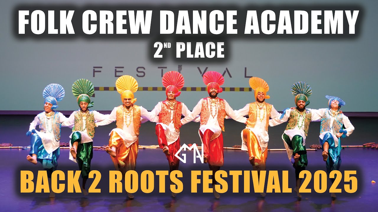 Folk Crew Dance Academy | 2nd Place | Back 2 Roots Festival 2025 | Junior Live Bhangra