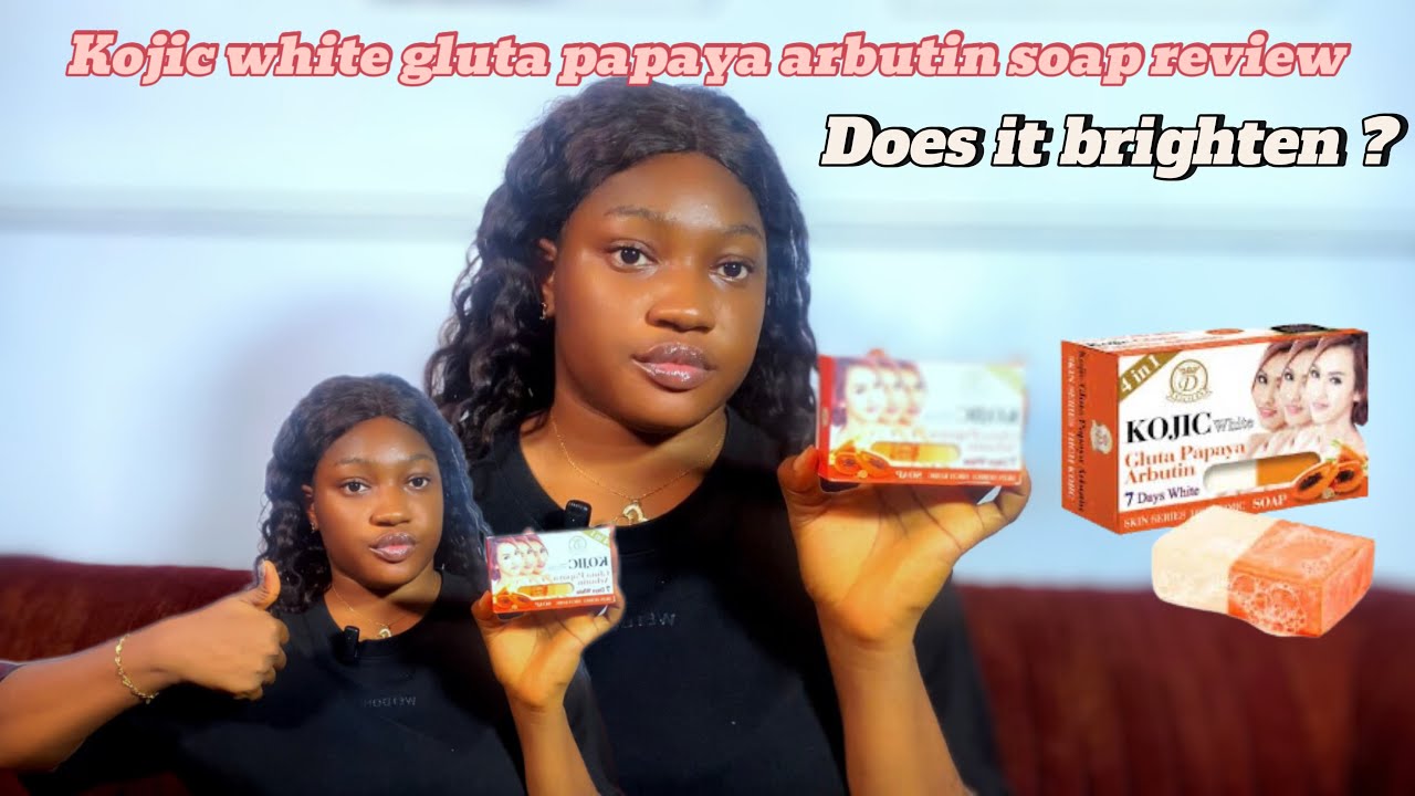 Мыло Kojic White Gluta Papaya Arbutin 7 Days | Эффективное осветляющее мыло для более яркой и сия...