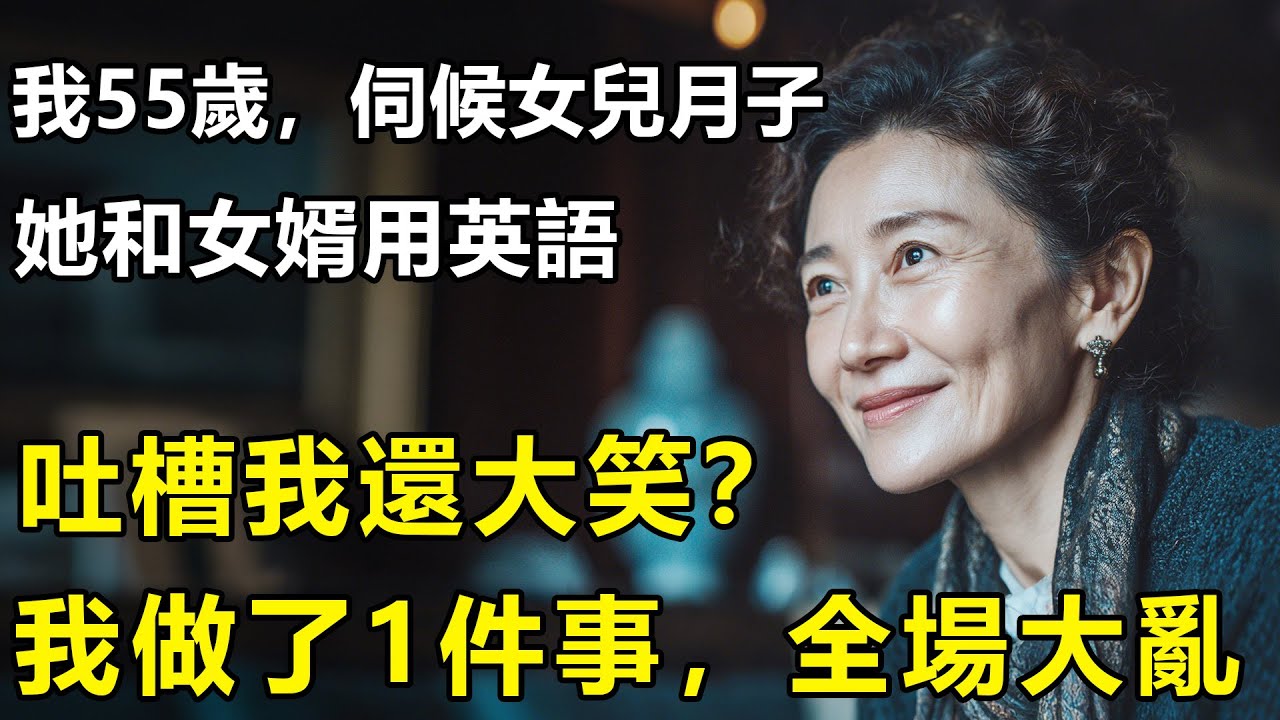 我55歲，伺候女兒月子，她和女婿用英語吐槽我還大笑？我默默站起，做了一件事全場頓時大亂！【情感|養老|長壽】