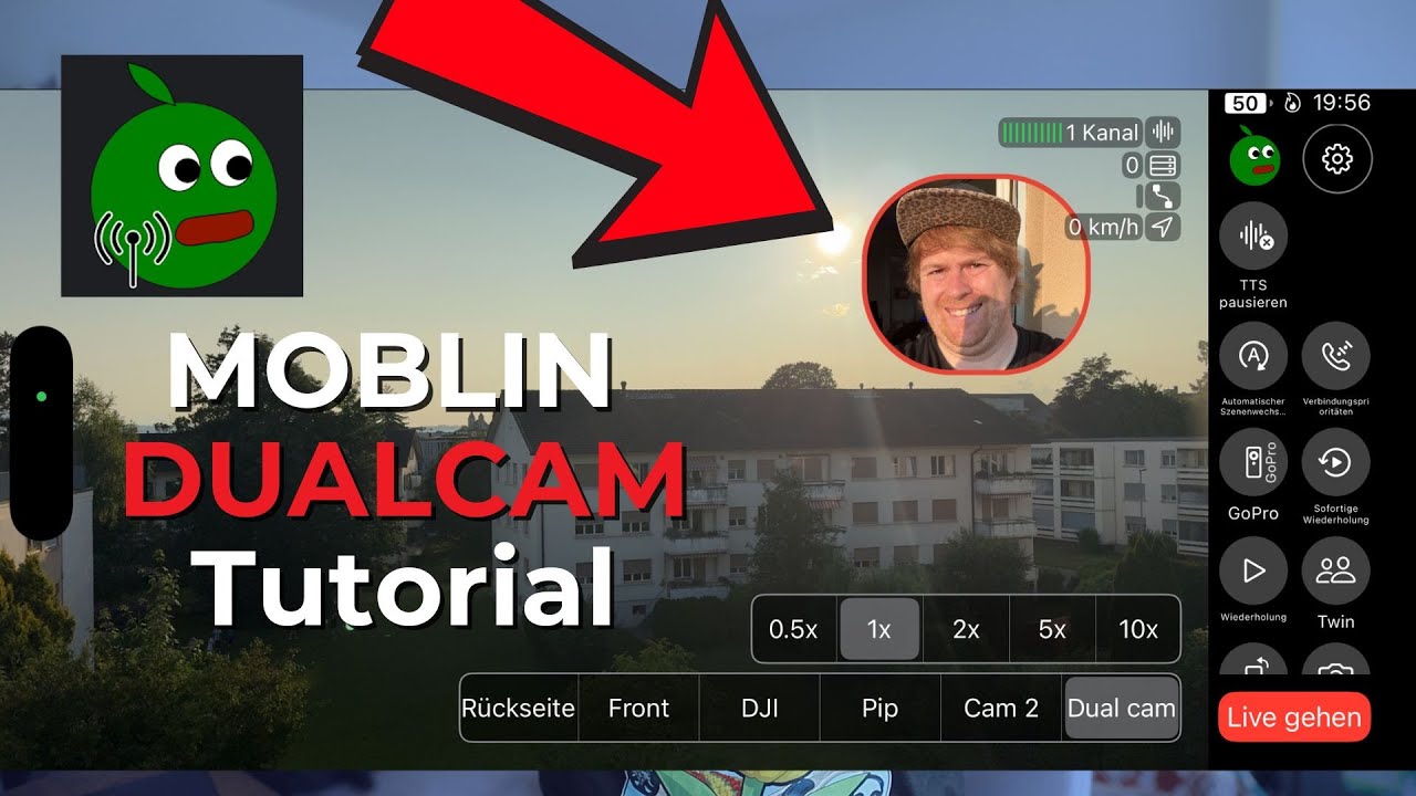 Dual Cam in Moblin Tutorial Deutsch - Front und Back Cam gleichzeitig für IRL Streams nutzen