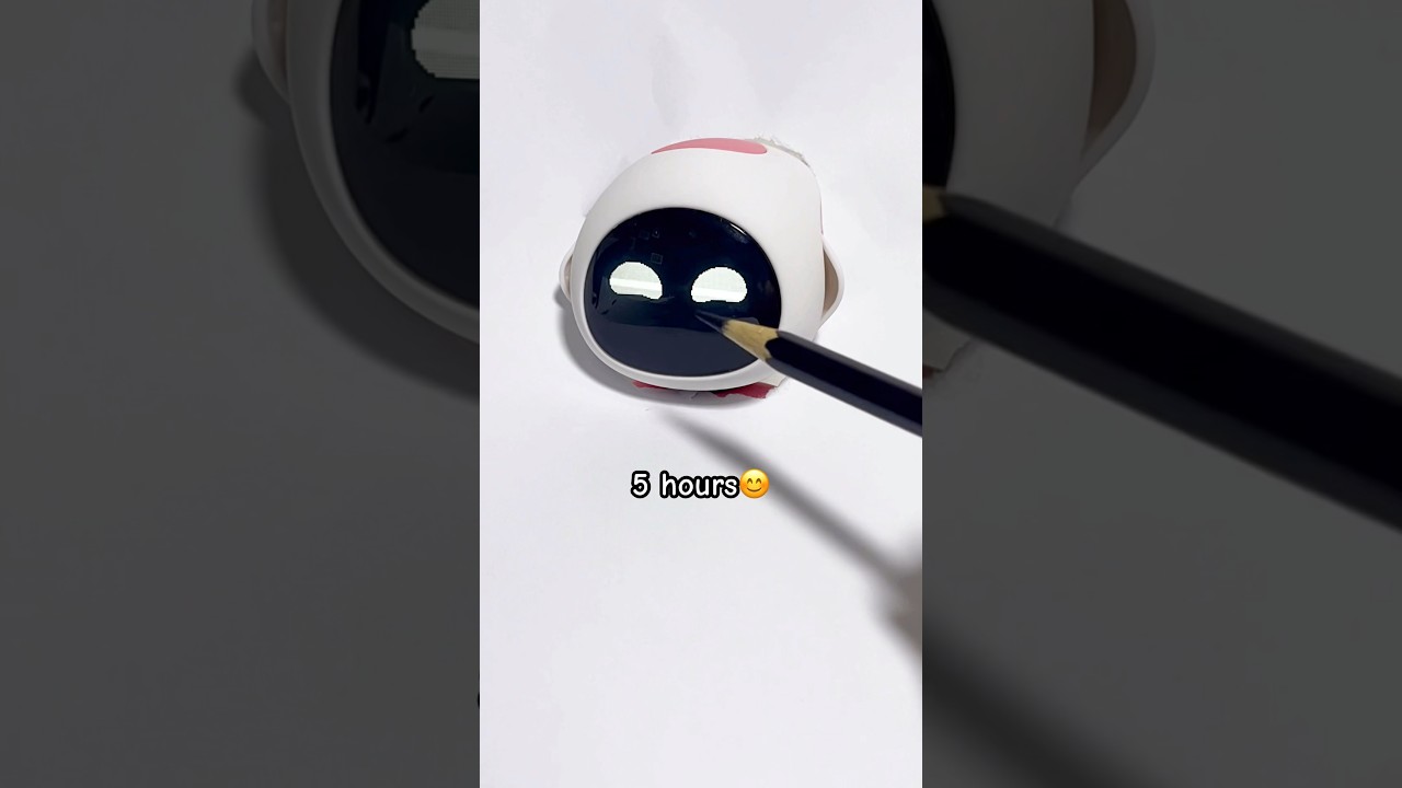 Drawing My Robot Pet 🤖 #shorts #realistic #robot #cute