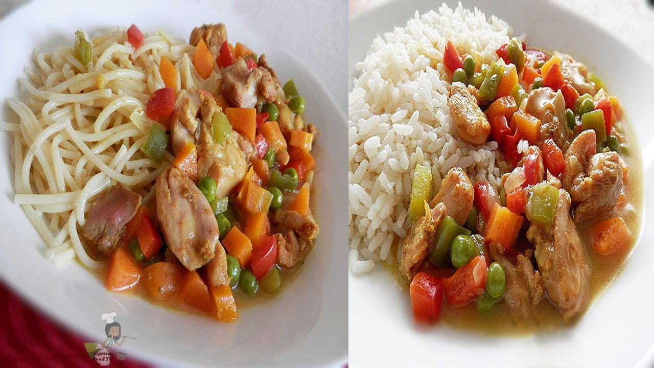Coconut Curry Sauce(Gravy) - with chicken & vegetables