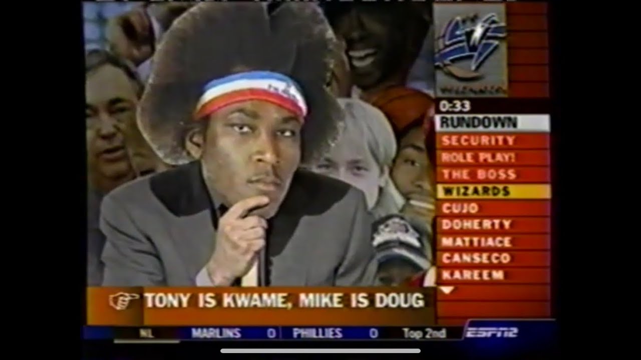 Pardon the Interruption (PTI) - April 16, 2003 - Laz Diaz, M-Jeff's Final Game, Washington Wizards