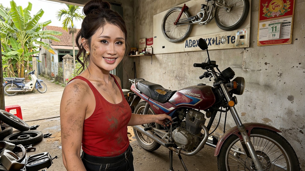 Only $150 for Scrap | Girl Restores an Abandoned Hyosung After Decades