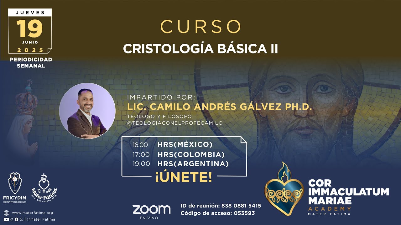 Clase 11 – Cristología Básica II – 19 de junio de 2025