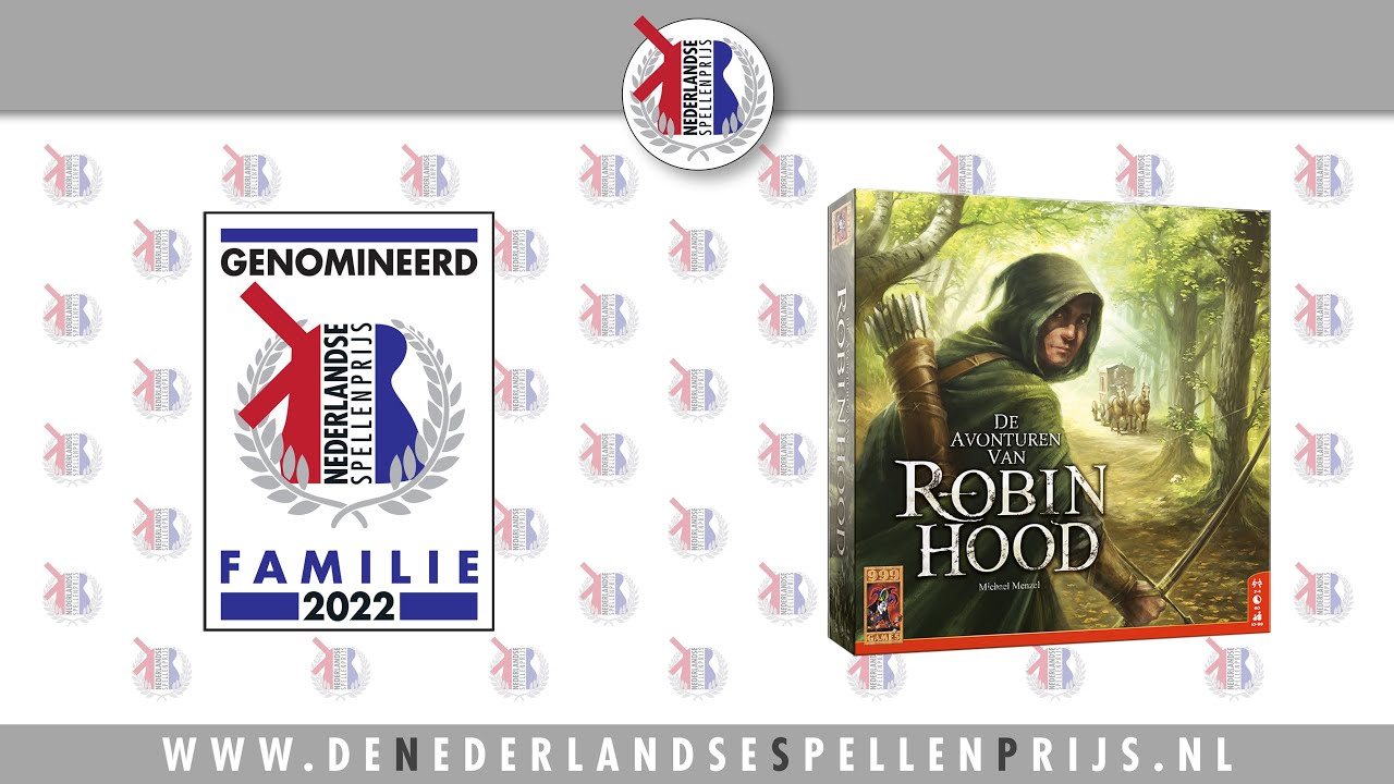 De Nederlandse Spellenprijs 2022 - Nominatie Familie Categorie: De Avonturen van Robin Hood