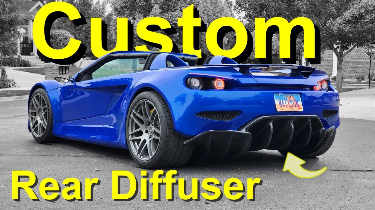 Got Carbon? Adding Style & Function: Custom Carbon Fiber Diffuser Build for the Electric Supercar
