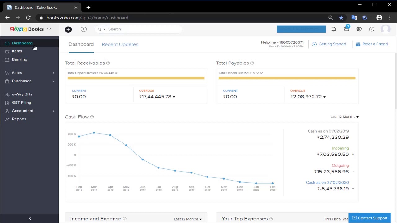 Zoho Books/Bulk Upload/Update Data