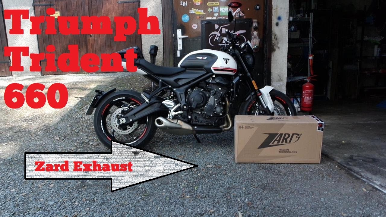 Triumph Trident 660 Zard Auspuff Exhaust Umbau Anleitung Sound