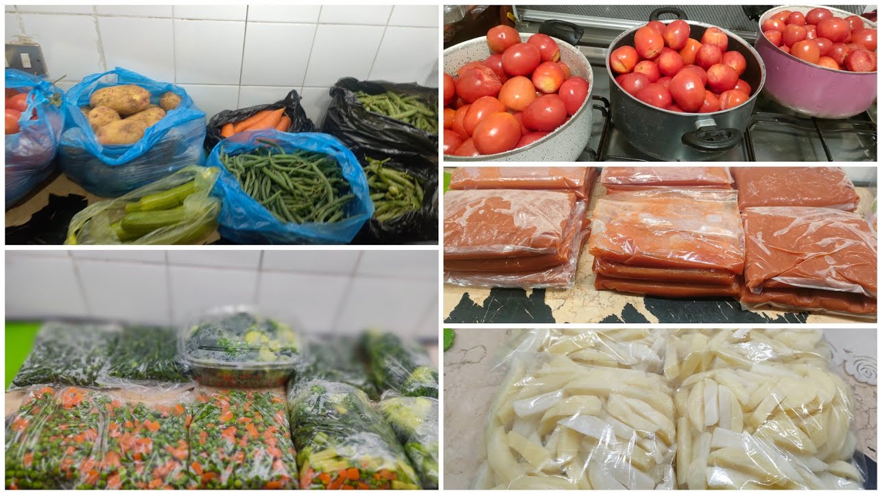 تعالي نفرز الخضار 🌶️🫑والبطاطس🥔 والطماطم🍅🌙  خلاص رمضان علي الابواب 🥕🥦🍅🌙