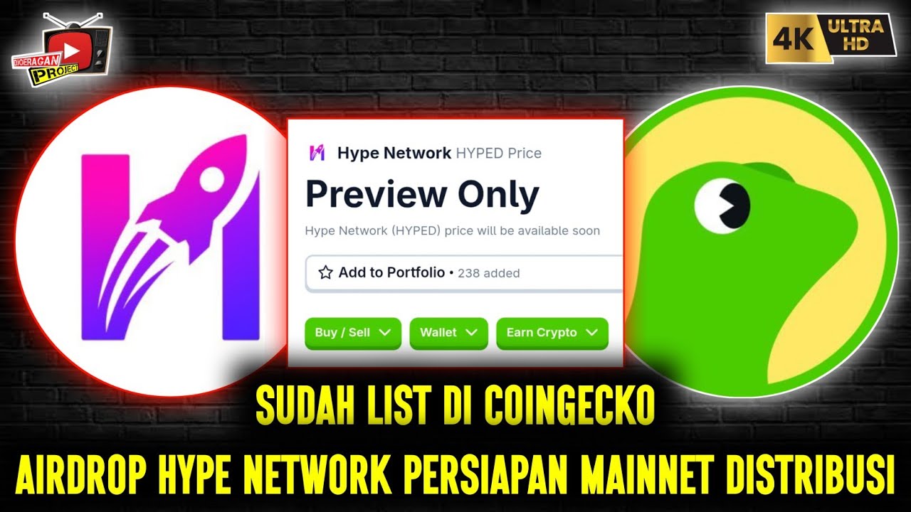 Airdrop Hype Network Update ✅ Sudah List Di Coingecko Persiapan Open Mainnet