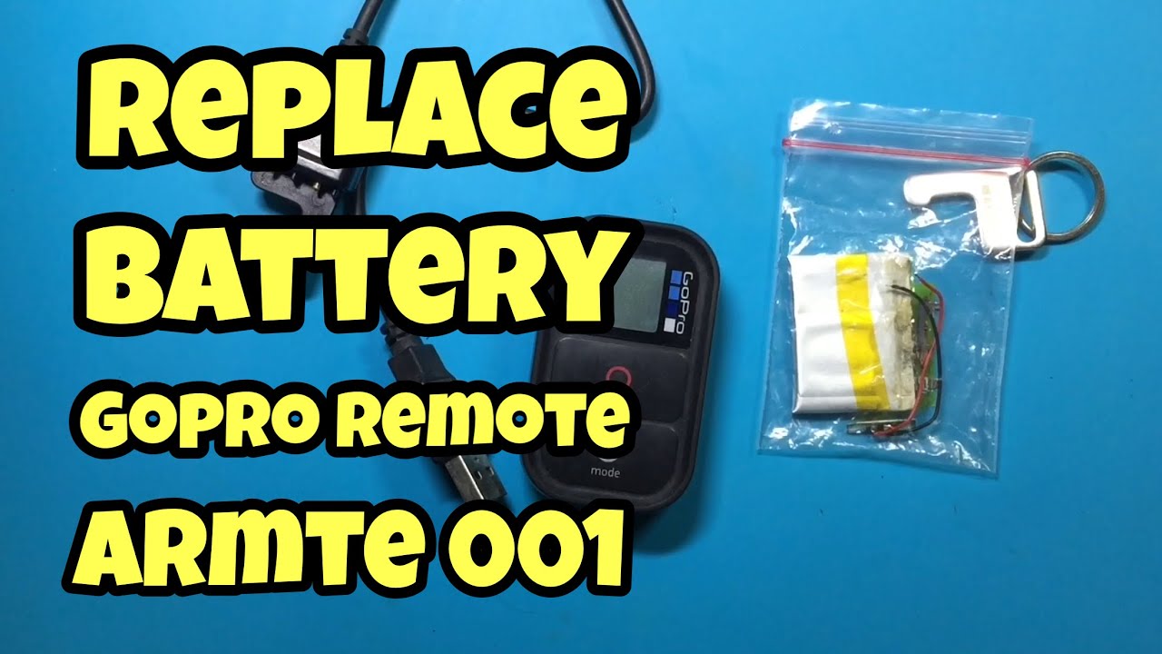 How To Replace A Gopro Remote Armte 001 Battery Using A Non-Original Battery Step By Step