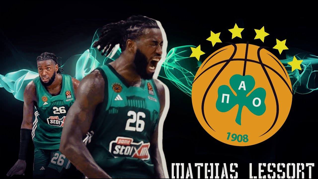 Mathias Lessort ● Crazy Dunks with Panathinaikos (4K)