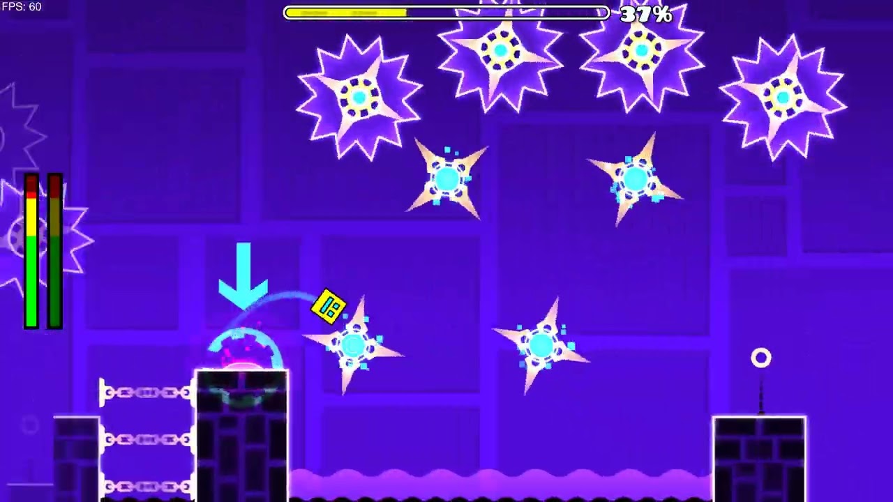 пытаюсь пройти clubstep в geometry dash