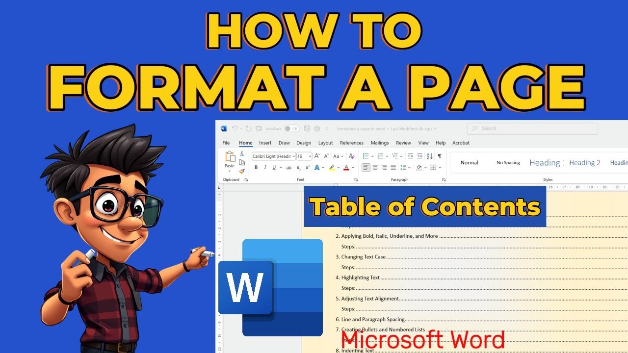 Microsoft Word Tutorial: Format Pages for Professional Results