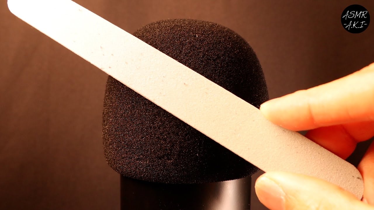 Nail File ASMR Scratching Mic Cover No Talking