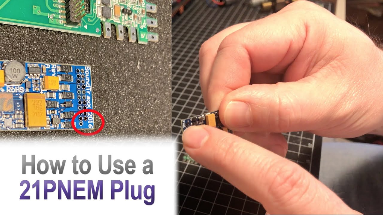 How to Plug in a Tsunami2 Decoder with a 21PNEM Connector