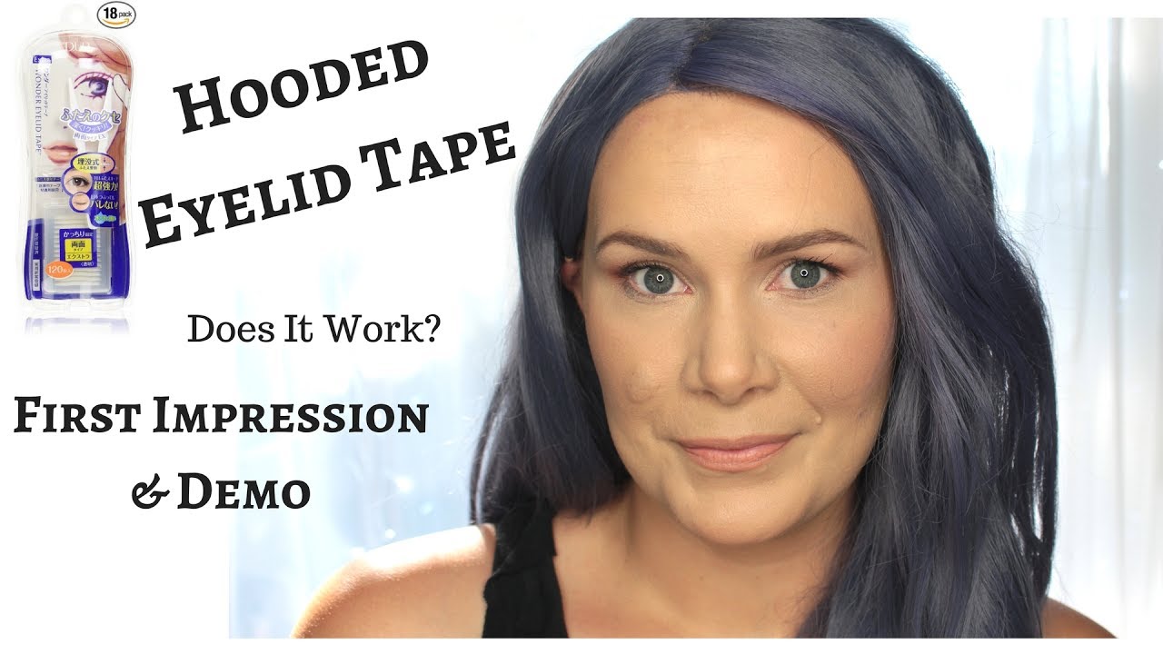 EYELID TAPE FOR HOODED EYES | DOES IT WORK | DEMO + FIRST IMPRESSION