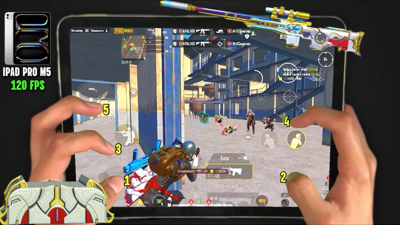 IPAD PRO M5 CHIP (2026) 120 FPS BEST SPRAY PUBG LAG TEST!! 5 Fingers Claw Handcam | PUBG MOBILE