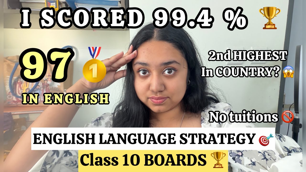 I scored 97 🥇in ENGLISH doing THIS, class 10 BOARDS STRATEGY to score above 99 % 🏆 #class10 #icse 
