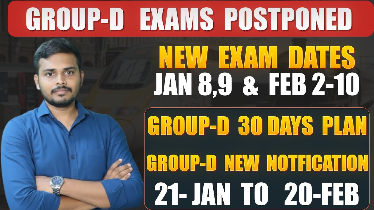 Group-d Exams Postponed to February | 30 days plan #studywithprasad