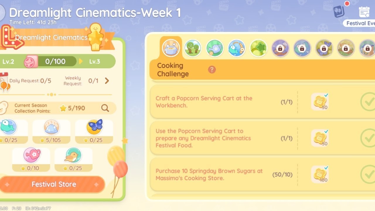 Heartopia | How to Complete Cooking Challenge Easy for all. Dreamlight Cinematics Week 1
