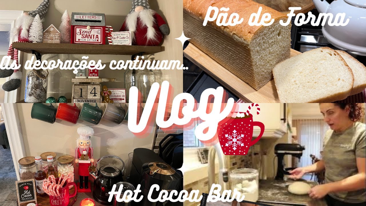 Decoração de Natal 2023/Cantinho do Café e do Chocolate Quente/Pão de Forma Maravilhoso #vlog