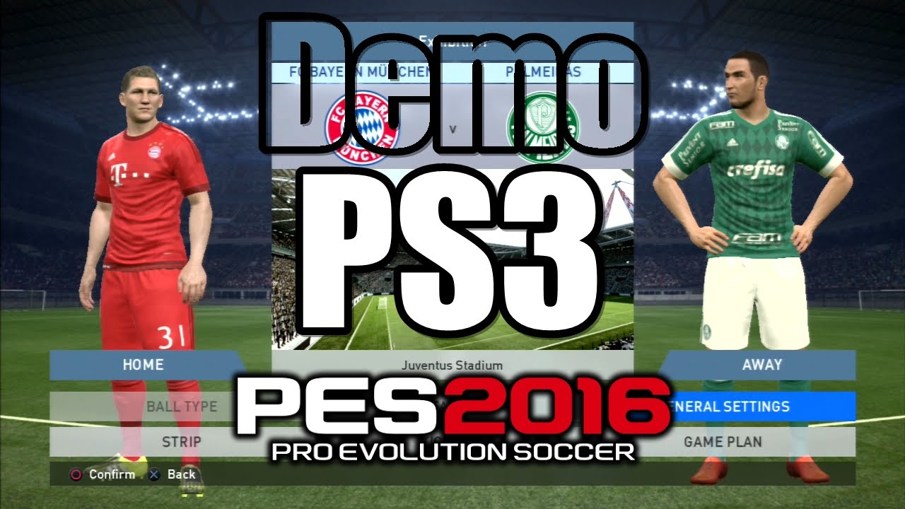 PES 2016 Gameplay Demo FC Bayern Munchen vs Palmeiras 2-0 PS3 HD