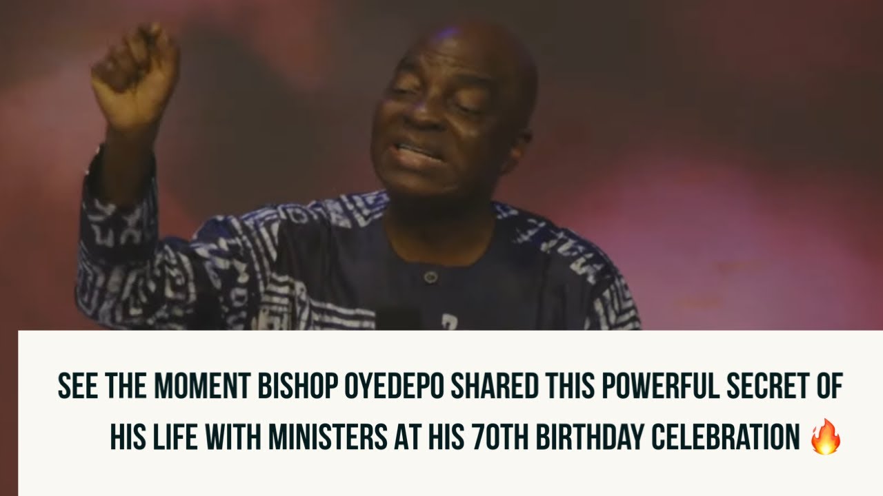 SEE the MOMENT BISHOP OYEDEPO SHARED THIS POWERFUL SECRET OF HIS LIFE WITH MINISTERS TONIGHT🔥