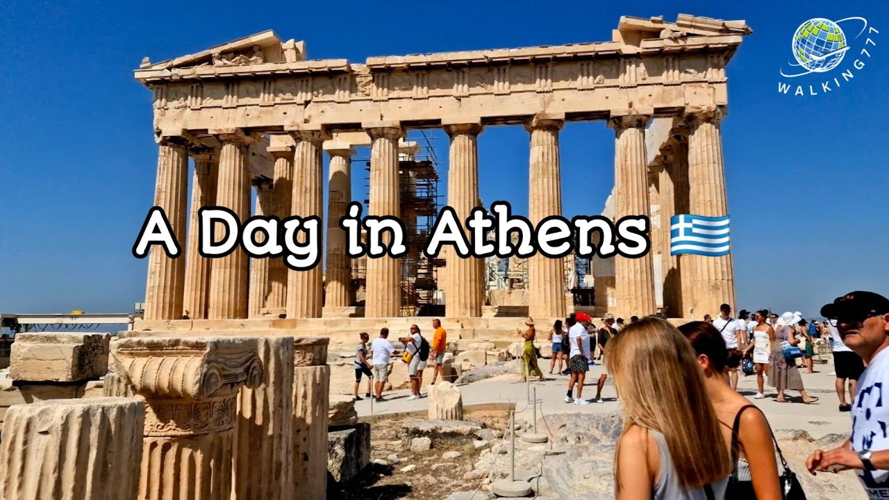 ATHENS 4K WALKING TOUR. 