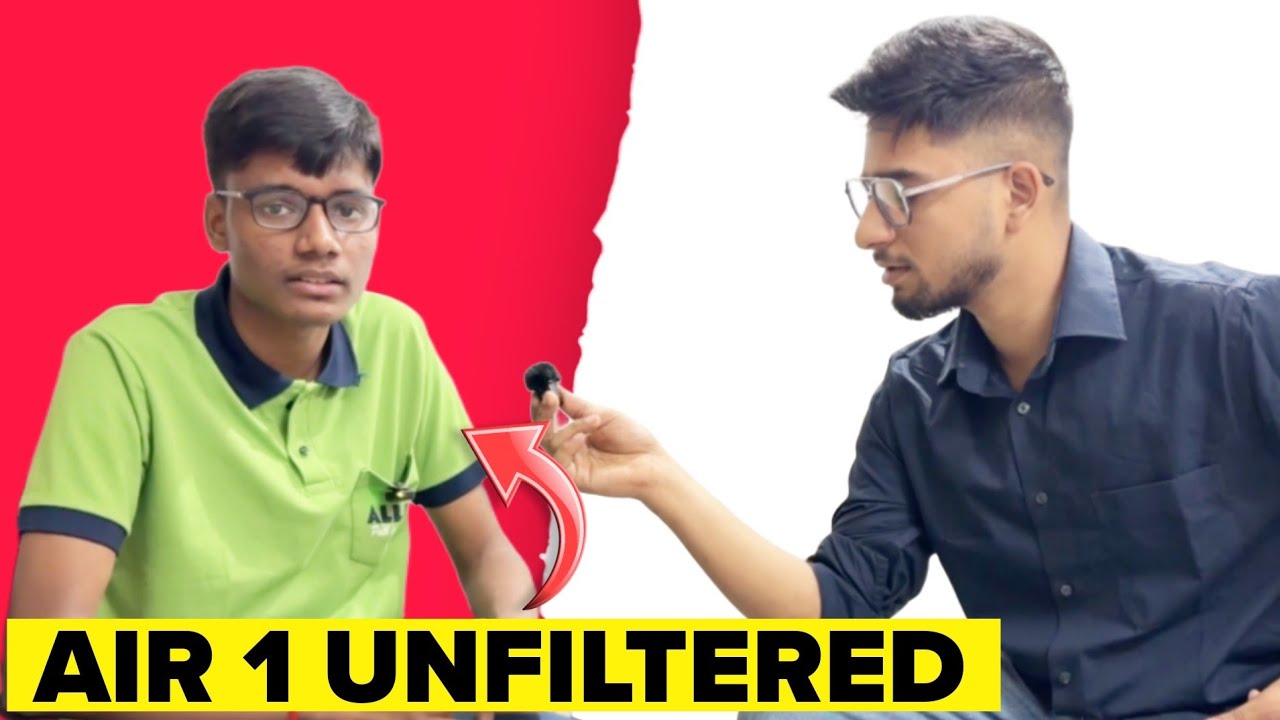 IIT JEE AIR 1 Unfiltered JEE strategy! 
