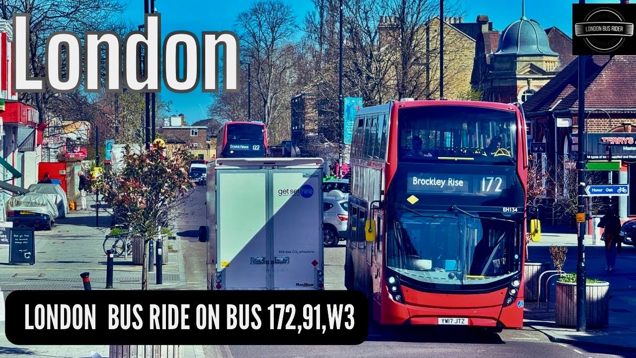 🚌 London Double Decker Bus Adventure: Brockley Rise to Finsbury Park via 172, 91 & W3