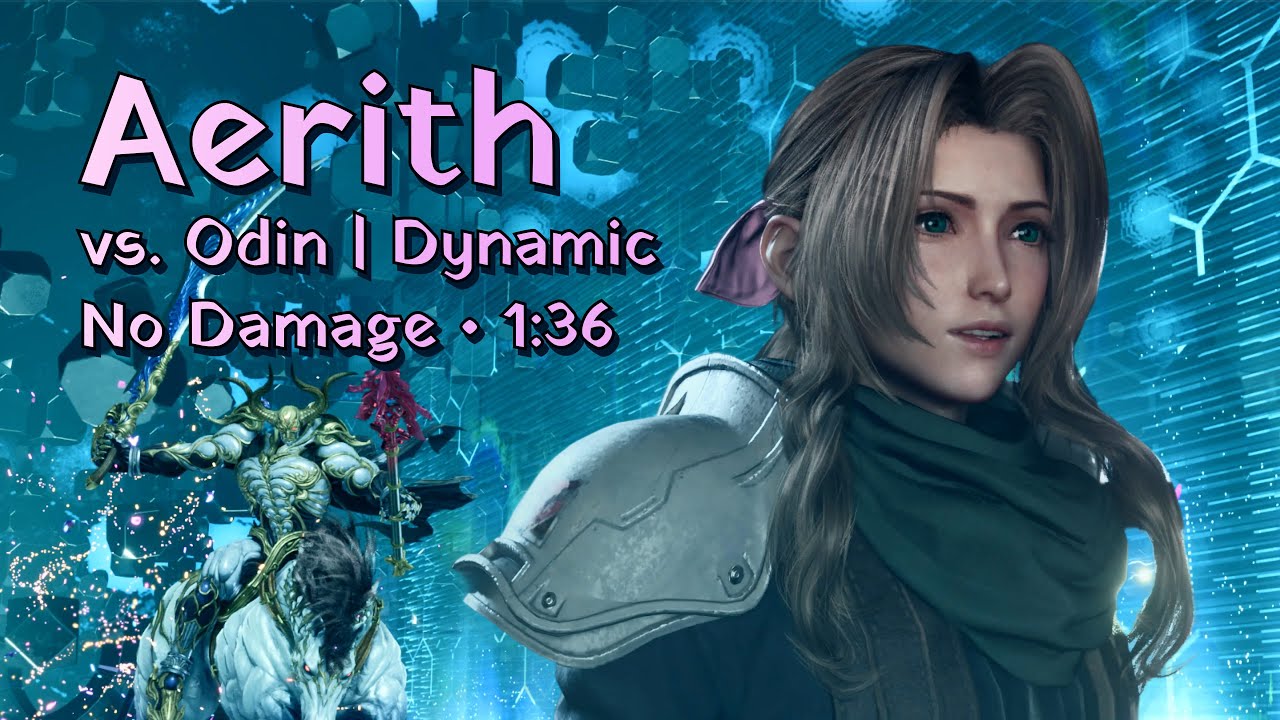 Final Fantasy VII Rebirth - Aerith vs Odin | Dynamic Full-Might, No damage, no limit break